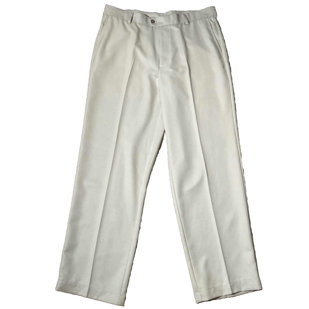IZOD X-Treme Function Golf Pants Cool-FX Glove Pocket Men's 36x32 Beige NWOT